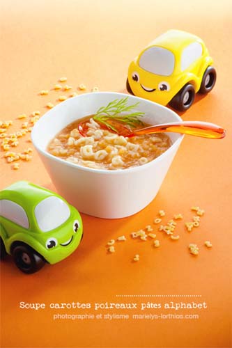 recettes pour bébé, soupe alphabet bébé