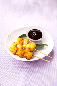 Nutricook, brochette d'ananas et chocolat-m