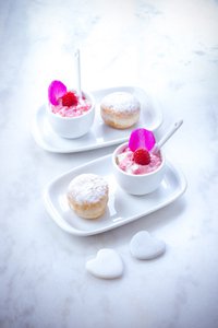 recette st Valentin beignets framboise