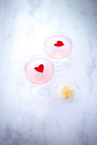 recette st Valentin, cocktail rose