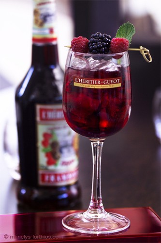 Héritier Guyot cocktail framboise cassis