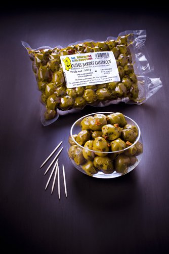 saveurs de sardaigne, olives vertes