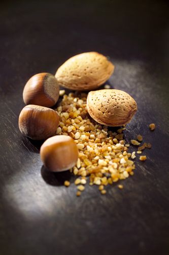 arômes de chocolat, praliné amandes noisettes