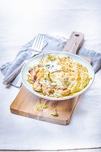 Parmentier de porc au roquefort