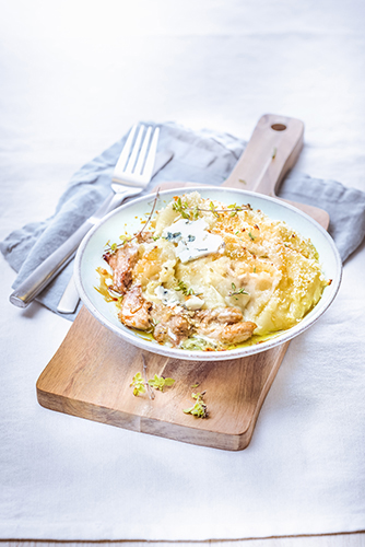 Parmentier de porc au roquefort-photographie-culinaire