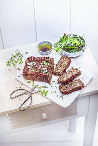 recettes en famille, terrine vegan de lentilles