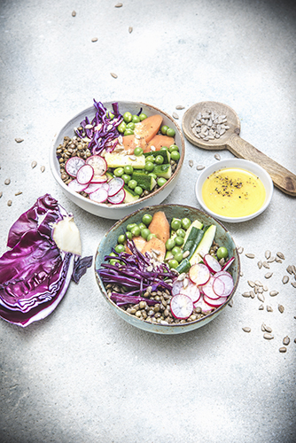 recettes-healthy-legumes-bowl-radis-chou-lentilles-carottes-petits-pois